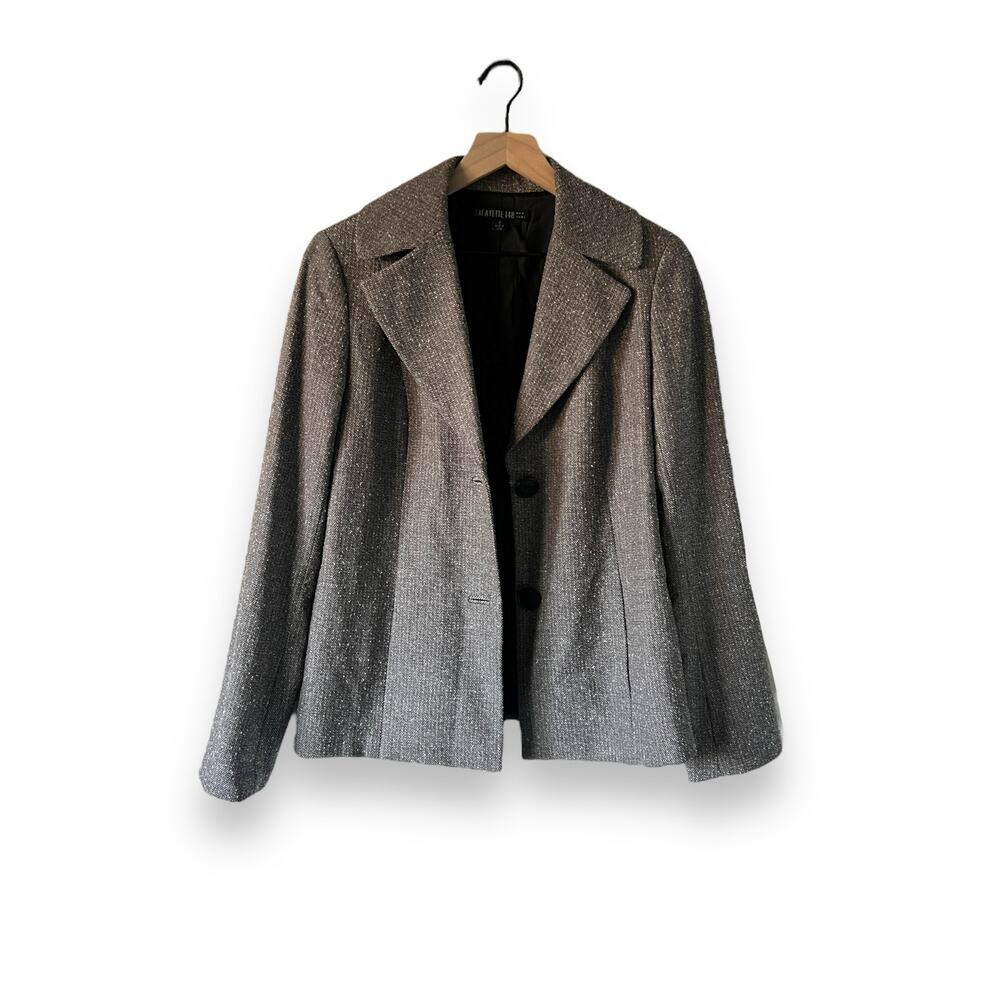 Lafayette 148 Gray Wool Blend Blazer